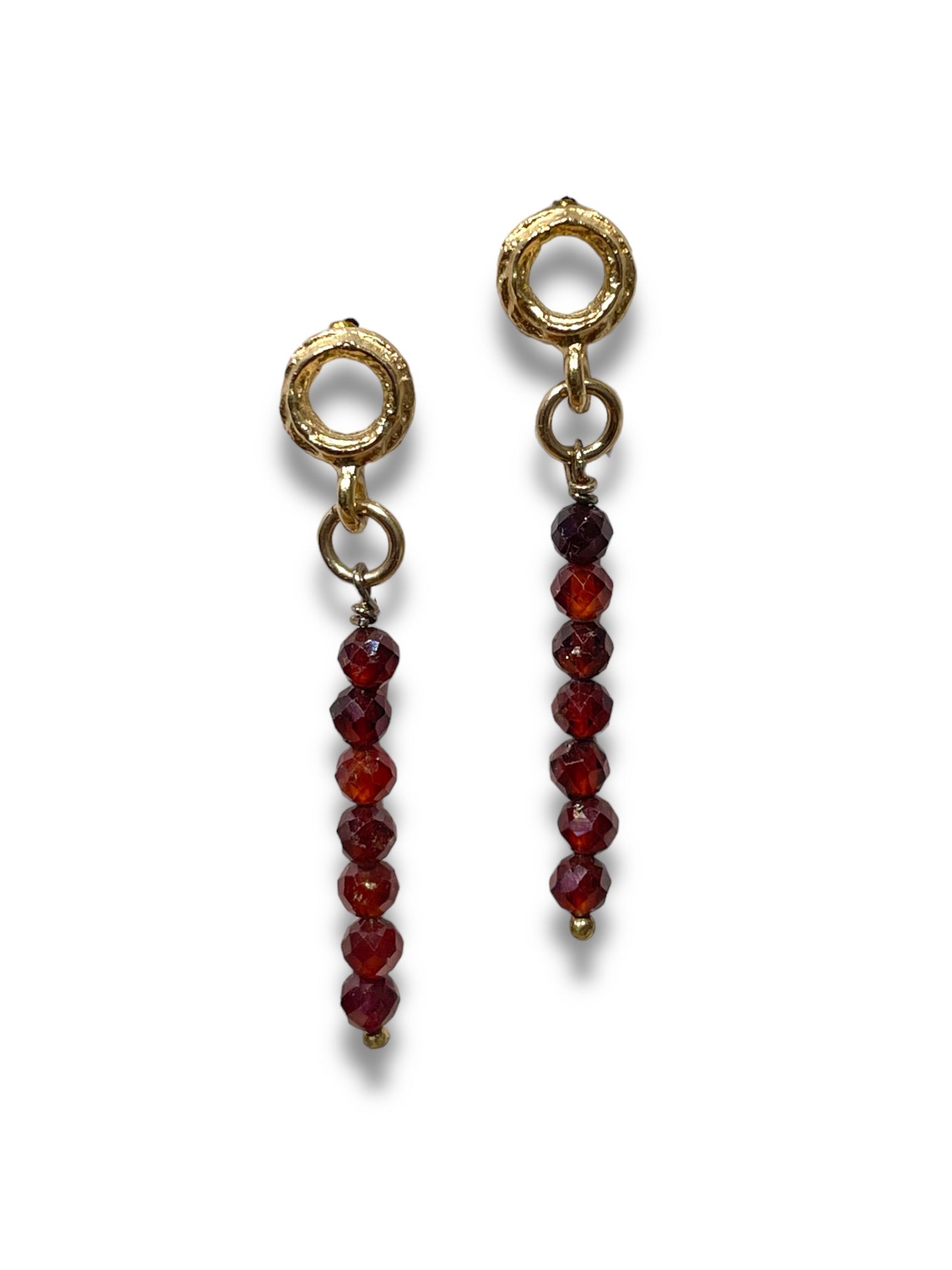 Cairn with Garnet Earring