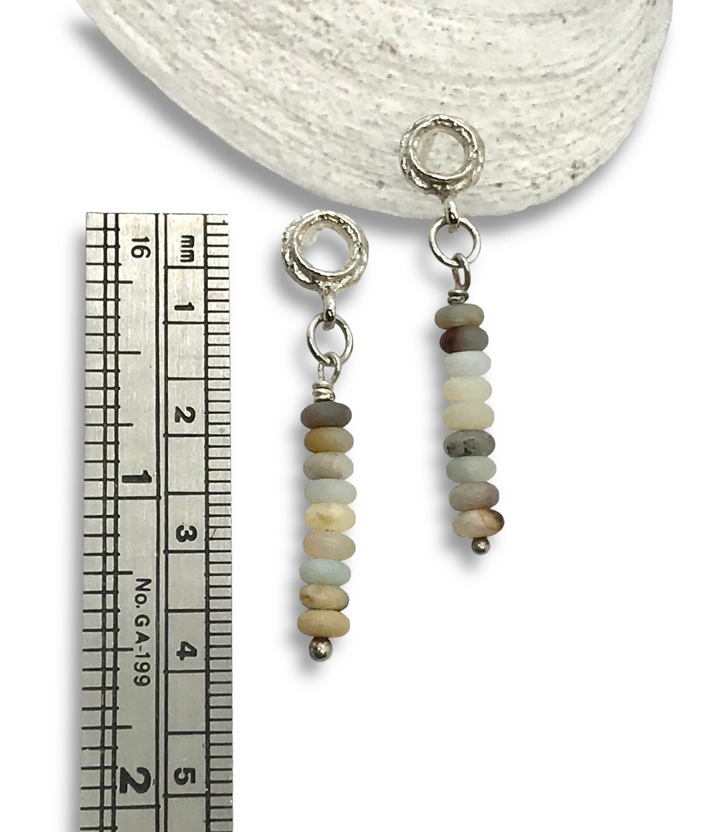 Cairn Agate Pebble Earring