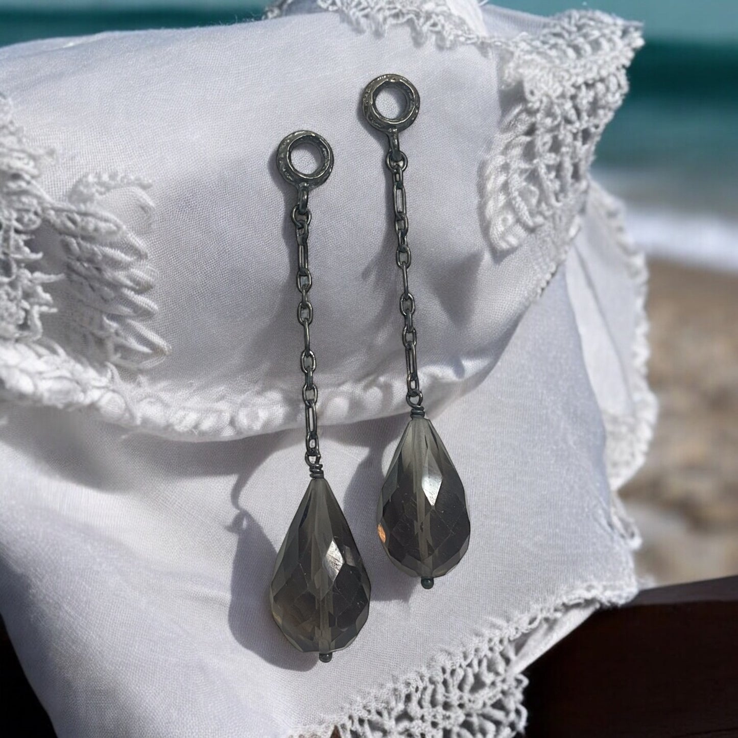 Smokey Chandelier Earrings