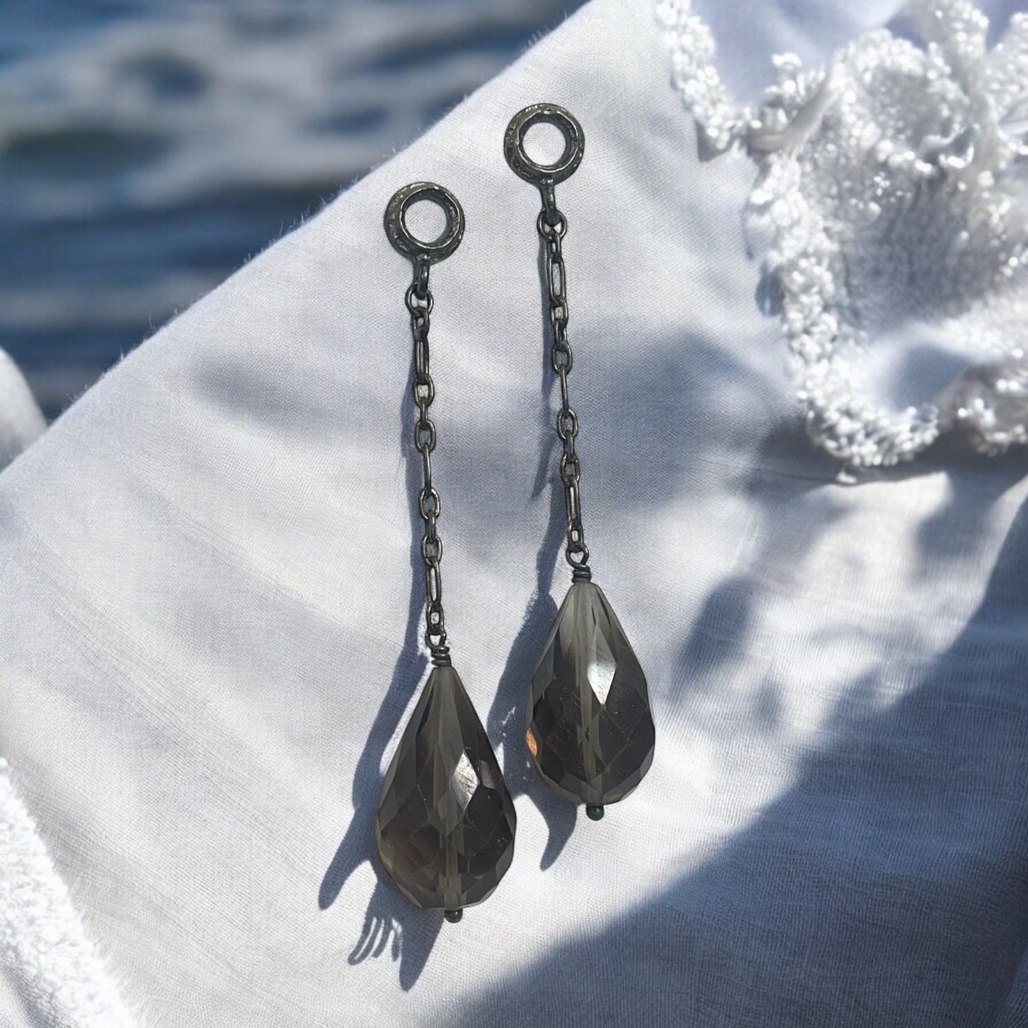 Smokey Chandelier Earrings