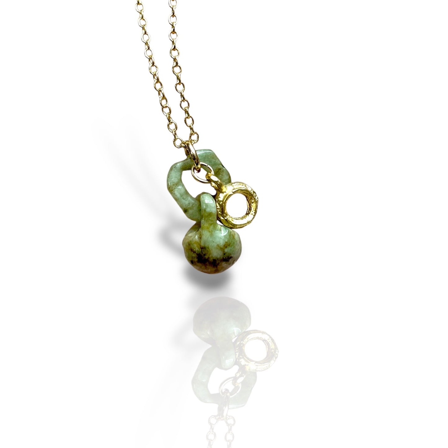 Jade Tiny Basket Necklace